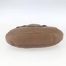 Salvatore Ferragamo Gancini Shoulder Bag Leather Beige Auth ka1679-5