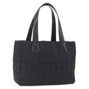 CHANEL New Travel Line Tote Bag Nylon Black Gold CC Auth ka1688-1