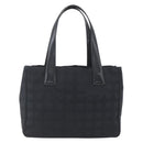 CHANEL New Travel Line Tote Bag Nylon Black Gold CC Auth ka1688-13