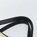 BALENCIAGA Navy Kabas S Hand Bag Canvas Black White 339933 Auth ka169-8