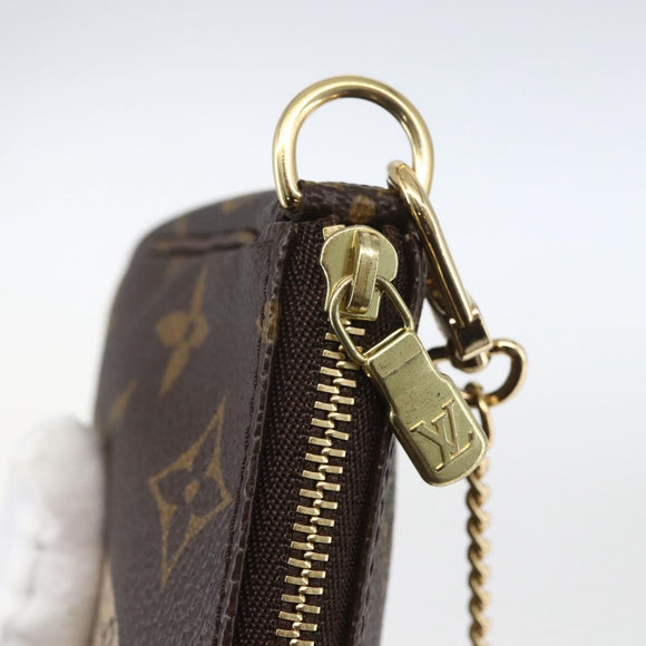 LOUIS VUITTON Monogram T&B Mini Pochette Accessoires Pouch M60153 Auth ka1690V