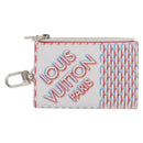LOUIS VUITTON Damier Spray Double Zip Kartenhalter Weiß M81430 LV Auth ka1706M-13