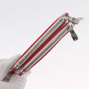 LOUIS VUITTON Damier Spray Double Zip Card Holder White M81430 LV Auth ka1706M-5