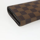 LOUIS VUITTON Damier Ebene Porte Monnaie Billets Tresor N61730 LV Auth ka1709-16
