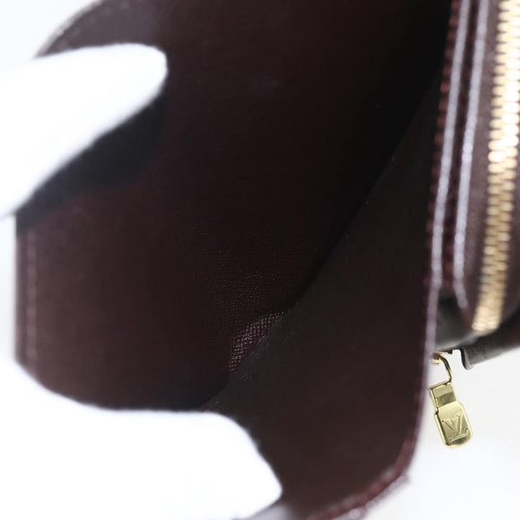 LOUIS VUITTON Damier Ebene Porte Monnaie Billets Tresor N61730 LV Auth ka1709