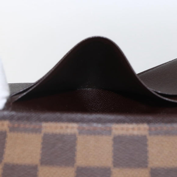 LOUIS VUITTON Damier Ebene Porte Monnaie Billets Tresor N61730 LV Auth ka1709