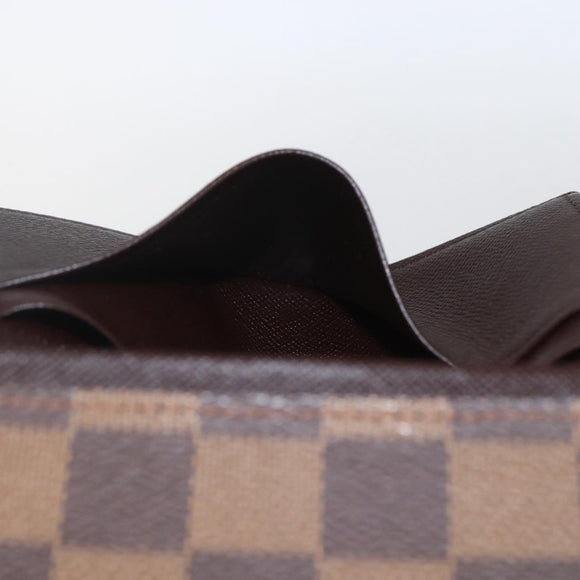 LOUIS VUITTON Damier Ebene Porte Monnaie Billets Tresor N61730 LV Auth ka1709