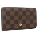 LOUIS VUITTON Damier Ebene Porte Monnaie Billets Tresor N61730 LV Auth ka1709-1