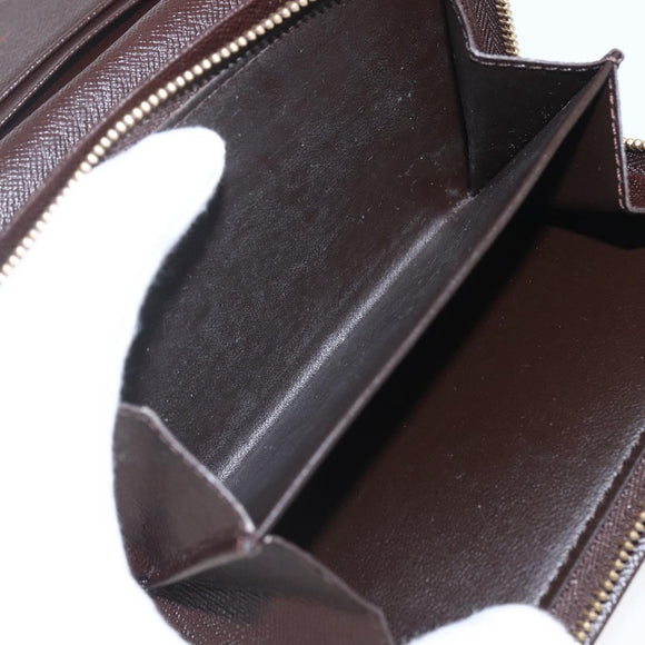 LOUIS VUITTON Damier Ebene Porte Monnaie Billets Tresor N61730 LV Auth ka1709