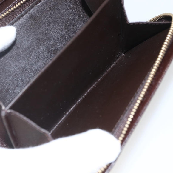 LOUIS VUITTON Damier Ebene Porte Monnaie Billets Tresor N61730 LV Auth ka1709