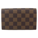 LOUIS VUITTON Damier Ebene Porte Monnaie Billets Tresor N61730 LV Auth ka1709-2