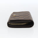 LOUIS VUITTON Damier Ebene Porte Monnaie Billets Tresor N61730 LV Auth ka1709-4