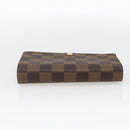LOUIS VUITTON Damier Ebene Porte Monnaie Billets Tresor N61730 LV Auth ka1709-5