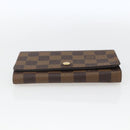 LOUIS VUITTON Damier Ebene Porte Monnaie Billets Tresor N61730 LV Auth ka1709-6
