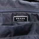 PRADA Hand Bag Nylon 2way Black Silver Auth ka171-22