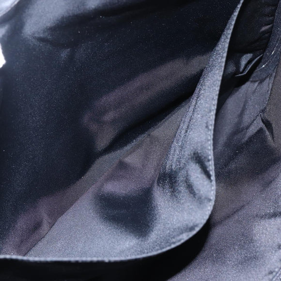 PRADA Hand Bag Nylon 2way Black Silver Auth ka171