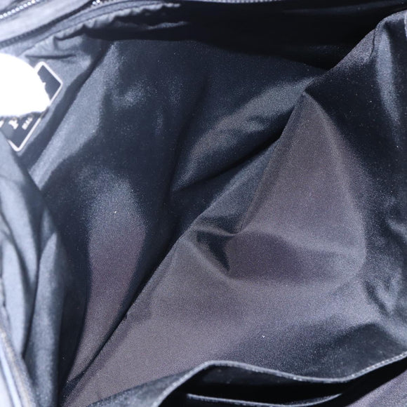 PRADA Hand Bag Nylon 2way Black Silver Auth ka171