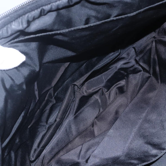 PRADA Hand Bag Nylon 2way Black Silver Auth ka171