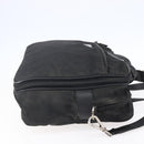 PRADA Hand Bag Nylon 2way Black Silver Auth ka171-4