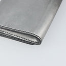 Christian Dior Chain Wallet Schoudertas Leer Zilver Goud Auth ka1712V-18