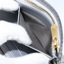 Christian Dior Chain Wallet Shoulder Bag Leather Silver Gold Auth ka1712V-24