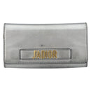 Christian Dior Chain Wallet Schoudertas Leer Zilver Goud Auth ka1712V-13