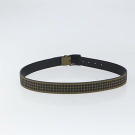 BURBERRY Studs Belt Leather 41.3"" Khaki Auth ka1714V - 0