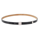 LOUIS VUITTON Ceinture Carre Belt Leather 37"" Black LV Auth ka1715-1