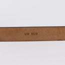 LOUIS VUITTON Ceinture Carre Belt Leather 37"" Black LV Auth ka1715-11