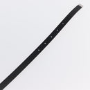 LOUIS VUITTON Ceinture Carre Belt Leather 37"" Black LV Auth ka1715-7