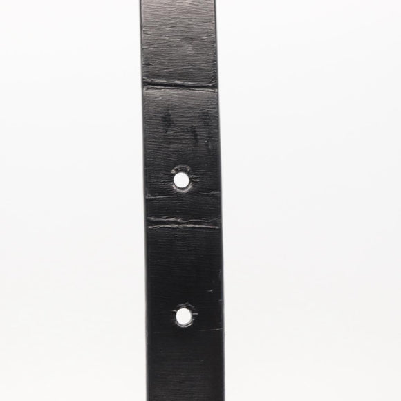LOUIS VUITTON Ceinture Carre Belt Leather 37"" Black LV Auth ka1715