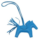 HERMES Rodeo PM Charm Leather Blue Zanzibar Auth ka1717SAV-3