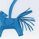 HERMES Rodeo PM Charm Leather Blue Zanzibar Auth ka1717SAV-6