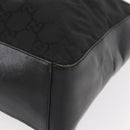 GUCCI GG Canvas Shoulder Bag Nylon Black Silver 001 3770 Auth ka172-11