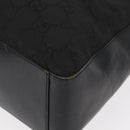 GUCCI GG Canvas Shoulder Bag Nylon Black Silver 001 3770 Auth ka172-13