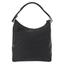 GUCCI GG Canvas Shoulder Bag Nylon Black Silver 001 3770 Auth ka172-3