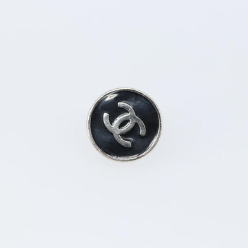 CHANEL COCO Mark Earring metal Black CC Auth ka1721M - 0
