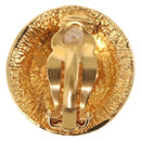 CHANEL Earring metal Gold CC Auth ka1722-3