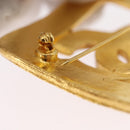 CHANEL Brooch metal Gold CC Auth ka1724V-5