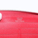 HERMES Azap Long Silk Inn Long Wallet Epsom Rose Azare Auth ka1727M-18