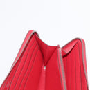 HERMES Azap Long Silk Inn Long Wallet Epsom Rose Azare Auth ka1727M-21