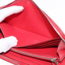 HERMES Azap Long Silk Inn Long Wallet Epsom Rose Azare Auth ka1727M-26