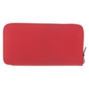 HERMES Azap Long Silk Inn Long Wallet Epsom Rose Azare Auth ka1727M-2