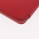 HERMES Azap Long Silk Inn Long Wallet Epsom Rose Azare Auth ka1727M-14