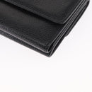 CHANEL COCO Mark Wallet Caviar Skin Black Gold CC Auth ka1729V-16