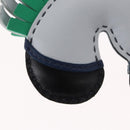 HERMES ZZ Camayil Anjomilo Charm Leather Light Blue Auth ka1731M-21