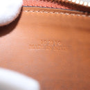 LOEWE Anagram Coin Purse Leather Brown Auth ka1732M-11