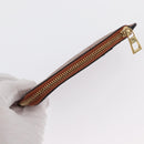 LOEWE Anagram Coin Purse Leather Brown Auth ka1732M-5