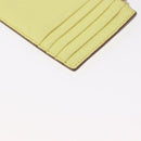 VALENTINO Coin Purse Leather Gold Yellow Auth ka1733-16