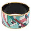 HERMES Bangle Emile TGM metal Multicolor Auth ka1737M-3